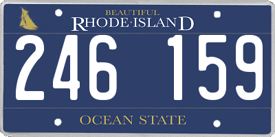 RI license plate 246159