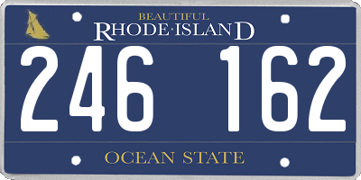RI license plate 246162