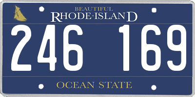 RI license plate 246169