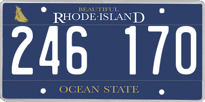 RI license plate 246170