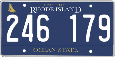 RI license plate 246179