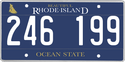 RI license plate 246199
