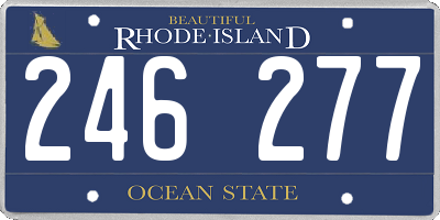 RI license plate 246277