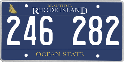 RI license plate 246282