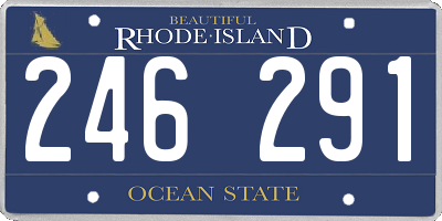 RI license plate 246291