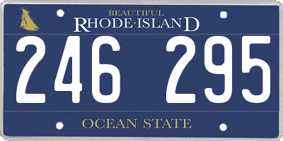 RI license plate 246295