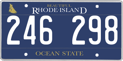RI license plate 246298