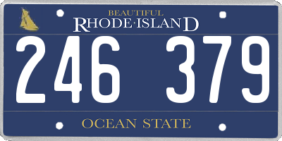 RI license plate 246379