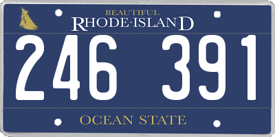 RI license plate 246391