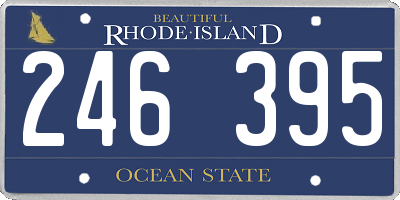 RI license plate 246395