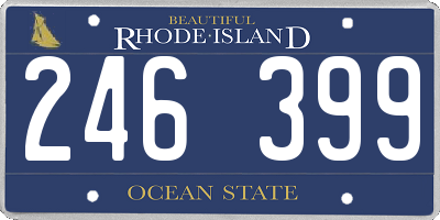 RI license plate 246399