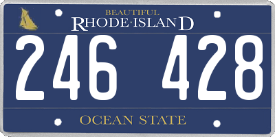 RI license plate 246428