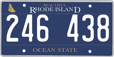 RI license plate 246438