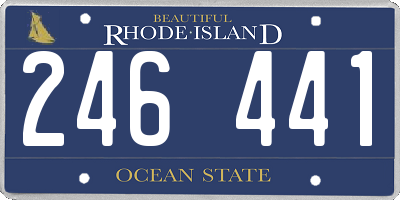 RI license plate 246441
