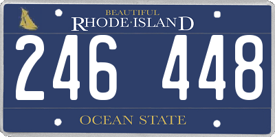RI license plate 246448