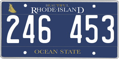 RI license plate 246453