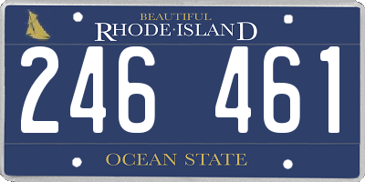 RI license plate 246461