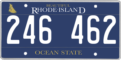 RI license plate 246462