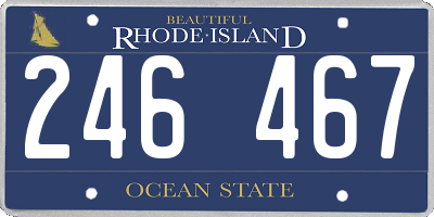 RI license plate 246467