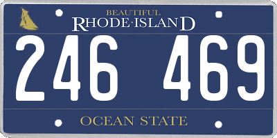 RI license plate 246469