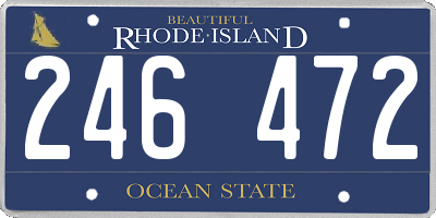 RI license plate 246472