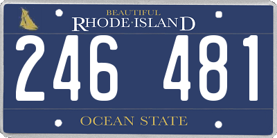 RI license plate 246481