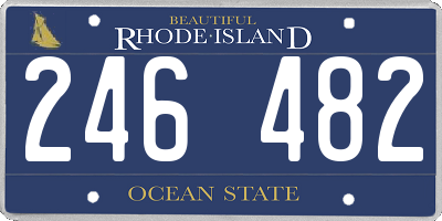 RI license plate 246482