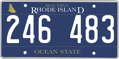 RI license plate 246483