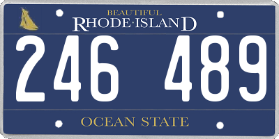 RI license plate 246489