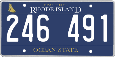 RI license plate 246491