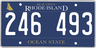 RI license plate 246493