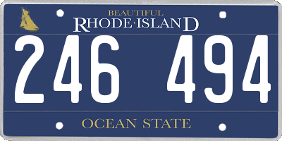 RI license plate 246494