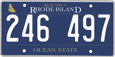 RI license plate 246497