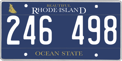 RI license plate 246498