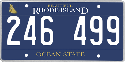 RI license plate 246499