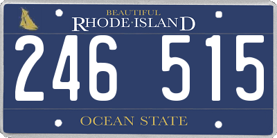 RI license plate 246515
