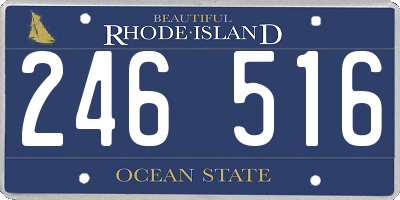 RI license plate 246516