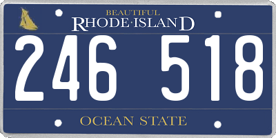 RI license plate 246518
