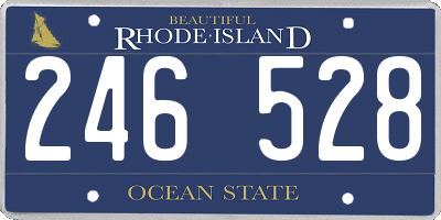 RI license plate 246528
