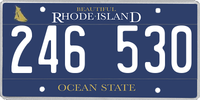 RI license plate 246530
