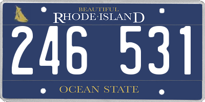 RI license plate 246531