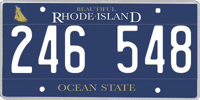 RI license plate 246548