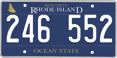 RI license plate 246552