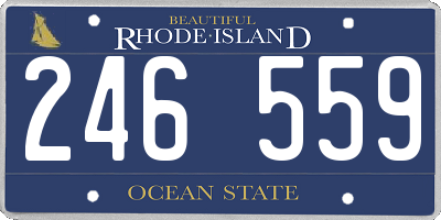 RI license plate 246559