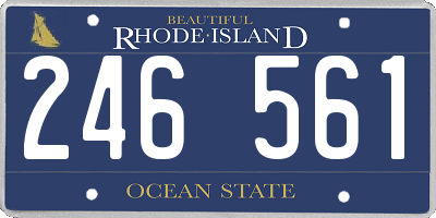 RI license plate 246561