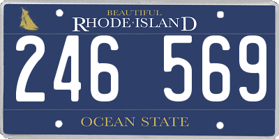 RI license plate 246569