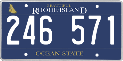 RI license plate 246571