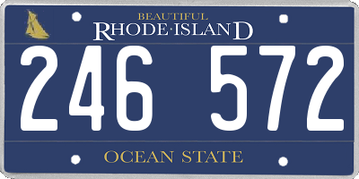 RI license plate 246572
