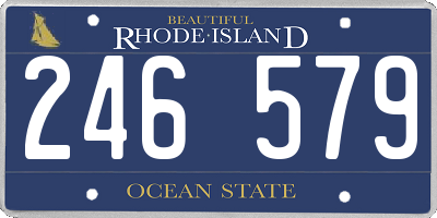 RI license plate 246579