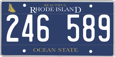 RI license plate 246589
